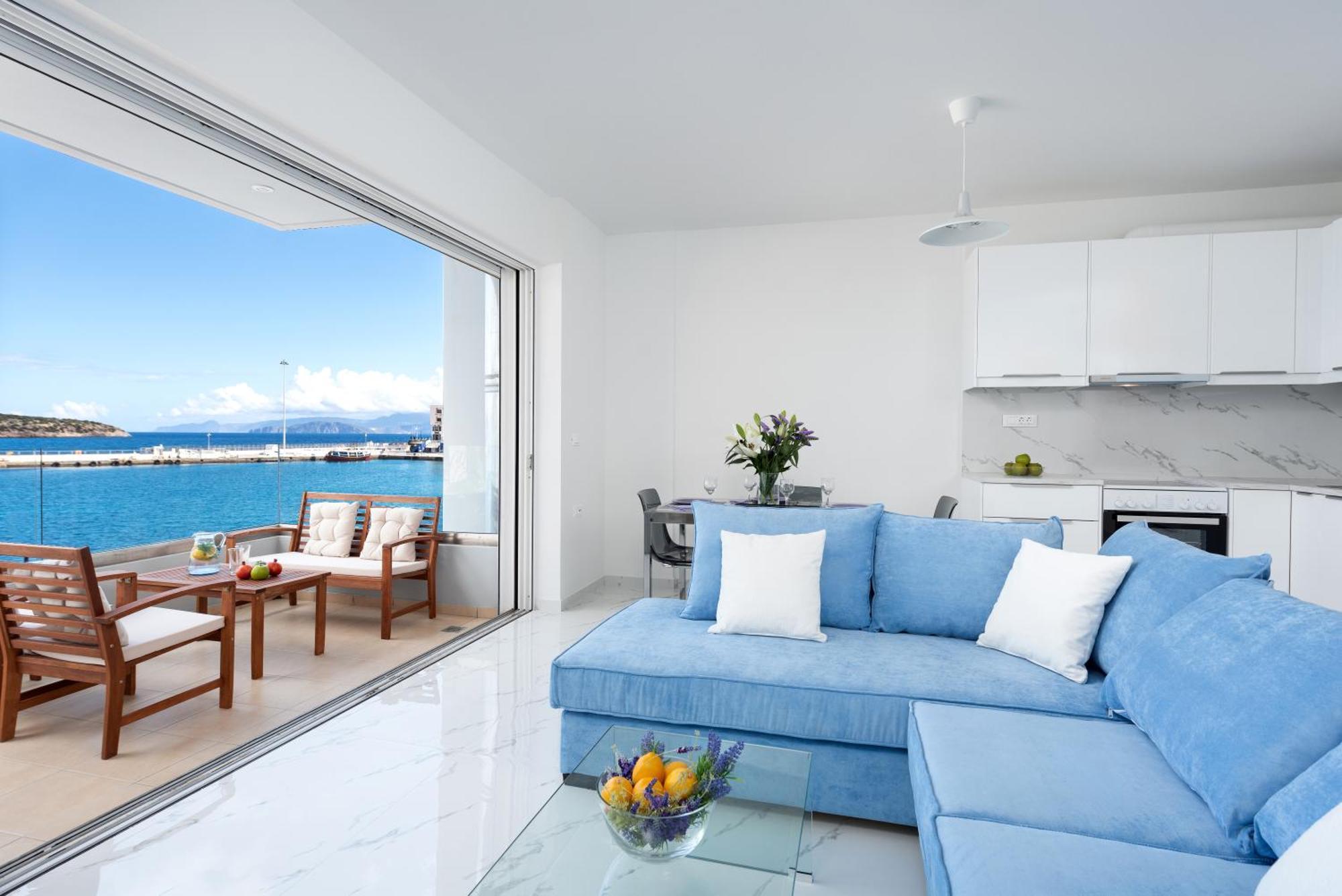 Sea View Bliss 2Br Agios Getaway Leilighet Ágios Nikólaos Eksteriør bilde