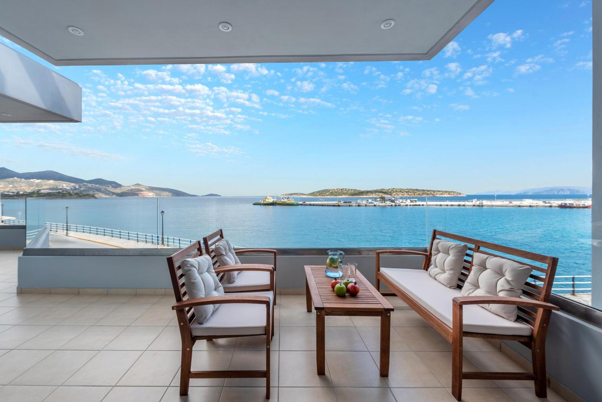Sea View Bliss 2Br Agios Getaway Leilighet Ágios Nikólaos Eksteriør bilde