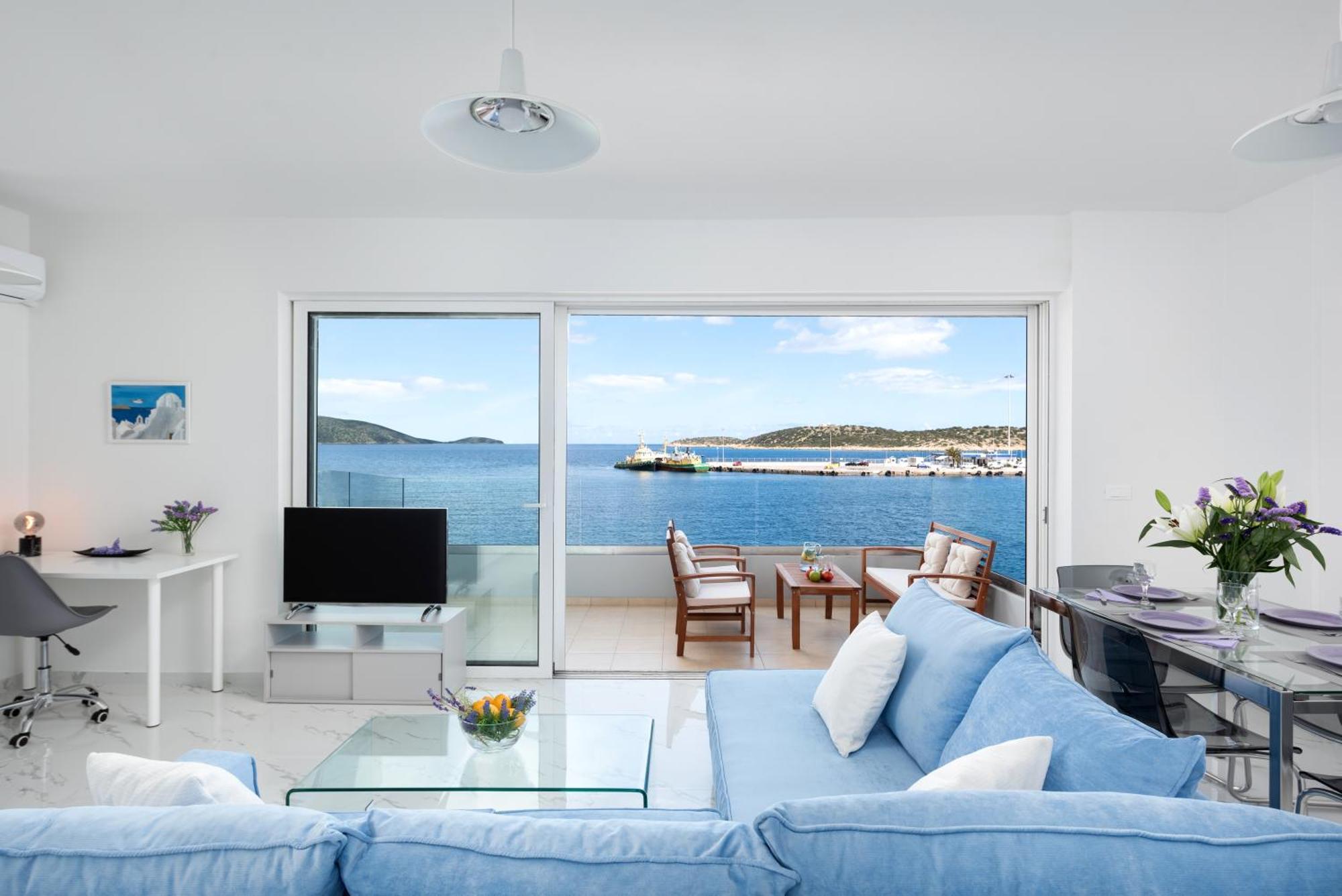 Sea View Bliss 2Br Agios Getaway Leilighet Ágios Nikólaos Eksteriør bilde